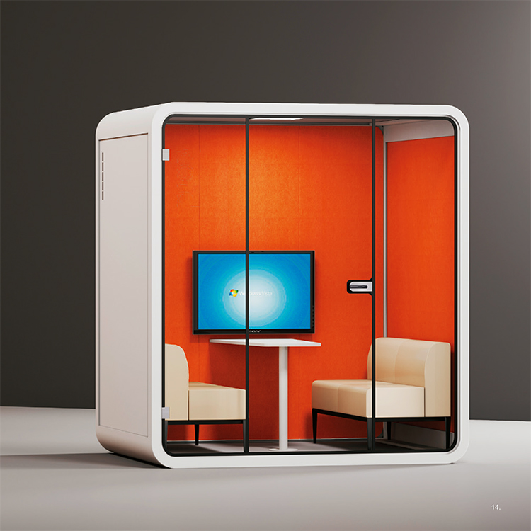 Isolation phonique détachable de chambre muette de bureau de cabine téléphonique de pièce d'isolation phonique mobile d'intérieur