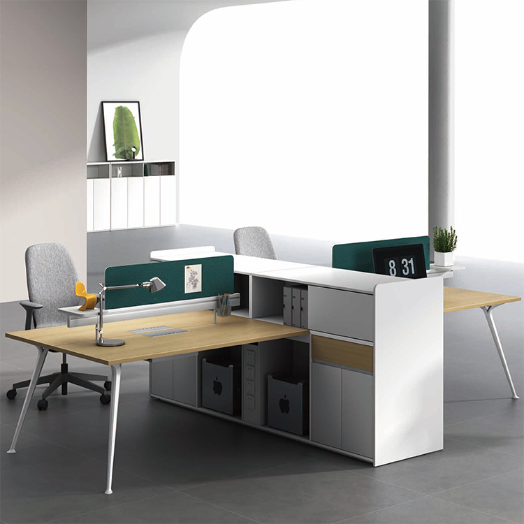 Mobilier de bureau Bureau administratif Bureau de bureau moderne minimaliste Combinaison de bureau et de chaise