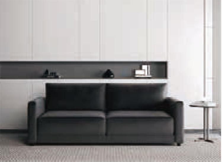 La combinaison du canapé de bureau et de la table basse est simple, moderne et à la mode